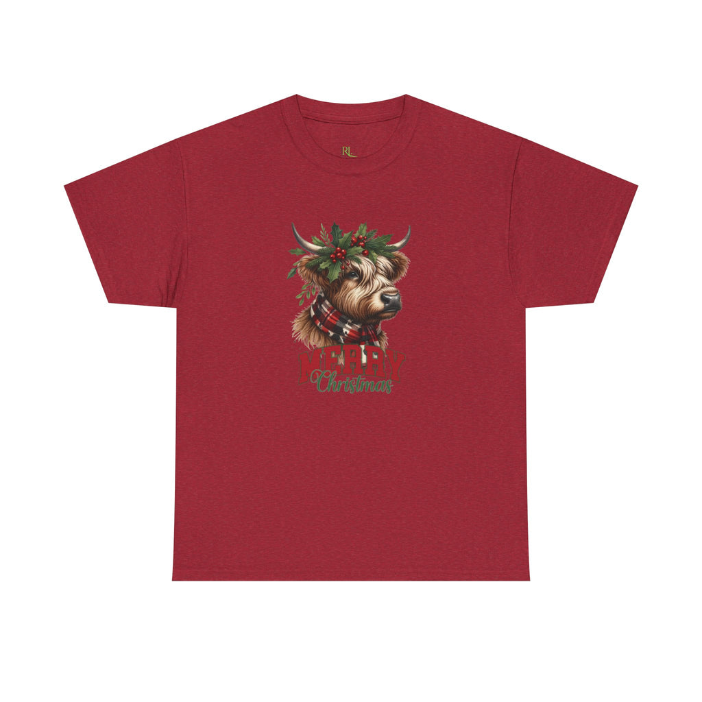 Highland Christmas Cow