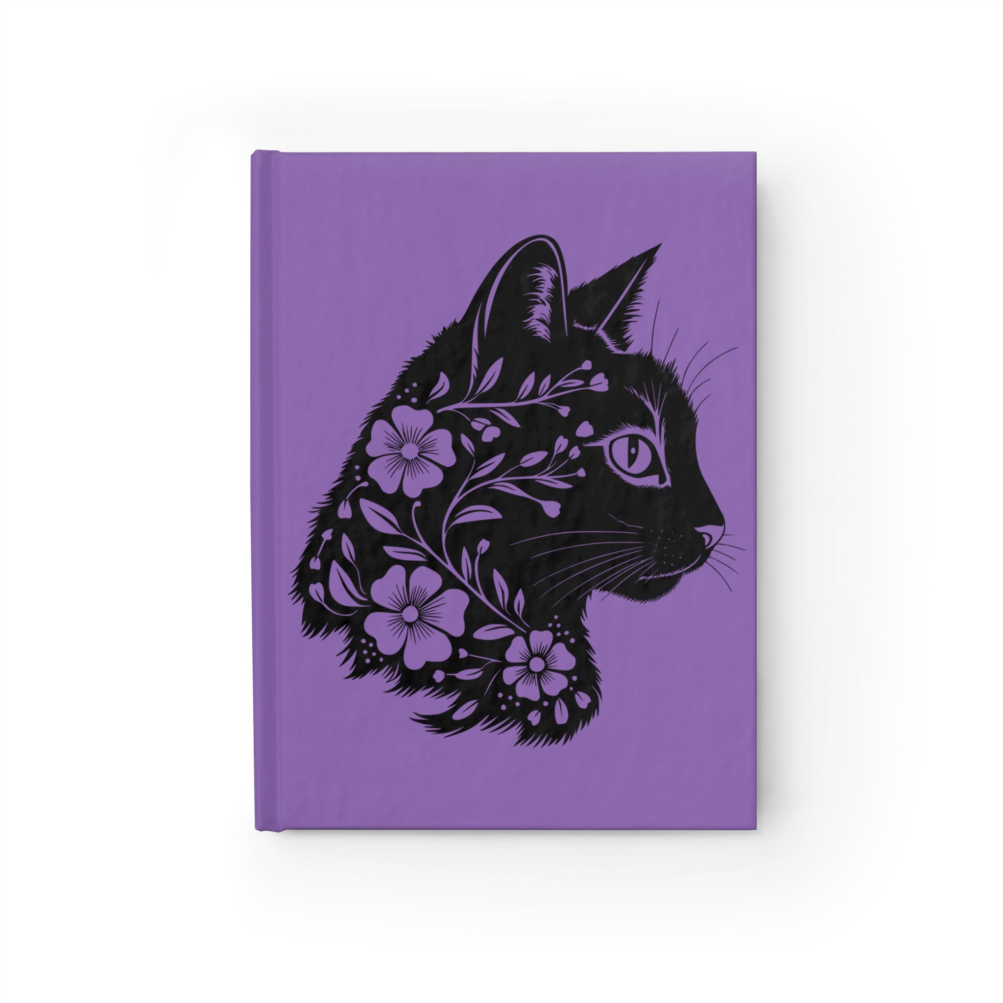 Cat Floral Journal - Blank